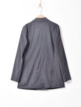 ストライプ ダブルジャケット