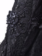 ビーズ装飾 ビッグカラー レースワンピース