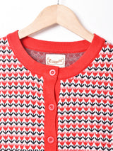 【2色展開】Elcamino 花柄 カーディガン