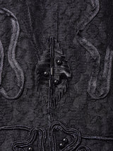 ビーズ装飾 ビッグカラー レースワンピース