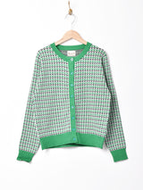 【2色展開】Elcamino 花柄 カーディガン