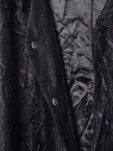 ビーズ装飾 ビッグカラー レースワンピース