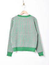 【2色展開】Elcamino 花柄 カーディガン