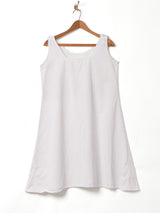 イニシャル刺繍 スリーブレス ナイティドレス