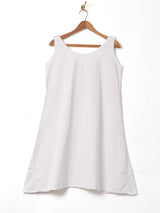 イニシャル刺繍 スリーブレス ナイティドレス