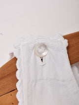 イニシャル刺繍 スリーブレス ナイティドレス