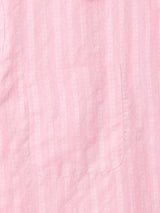 70's  アメリカ製 織り柄 ストライプ 半袖シャツ