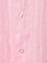 70's  アメリカ製 織り柄 ストライプ 半袖シャツ