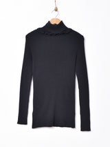 フリルタートルネック リブセーター