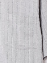 織り柄 ストライプ 半袖シャツ