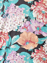 アメリカ製 花柄 オープンカラー 長袖ワンピース