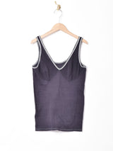 後染め リブタンクトップ