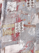 総柄 長袖シャツ