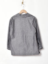 アンカーパッチ オープンカラーシャツ