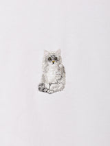 【2色展開】ワンポイント キャット 刺繍 Tシャツ