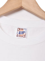 【2色展開】ワンポイント キャット 刺繍 Tシャツ