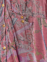 総柄 長袖シャツ