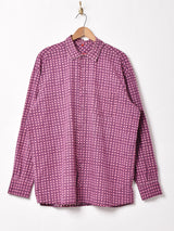 総柄 長袖シャツ