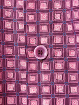 総柄 長袖シャツ