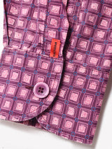 総柄 長袖シャツ