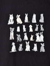 【3色展開】 ドッグ&キャット プリントTシャツ