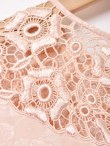 織柄 シルク 長袖ワンピース