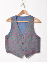 ペイズリー柄 ベスト