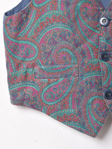 ペイズリー柄 ベスト