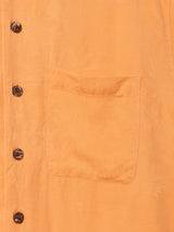 織り柄 半袖シルクシャツ