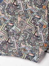 総柄 ゴブラン織り ベスト