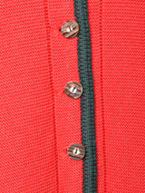 花刺繍 チロルカーディガン