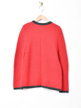 花刺繍 チロルカーディガン