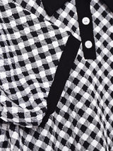 【4色展開】Meridian チェック柄 ポロトップス