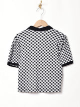 【4色展開】Meridian チェック柄 ポロトップス