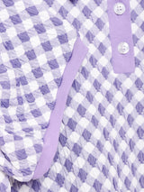 【4色展開】Meridian チェック柄 ポロトップス