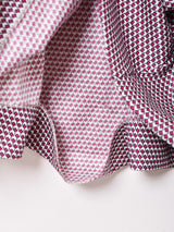 イタリア製 総柄 Vネック 長袖ワンピース