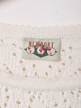 透かし編み 7分袖セーター