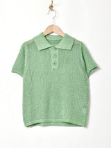 【3色展開】Meridian メッシュポロトップス