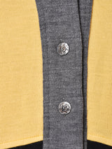 イタリア製 切り替え 長袖ワンピース