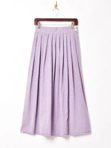 後染め 総柄 フレアスカート