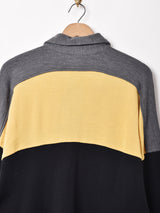 イタリア製 切り替え 長袖ワンピース