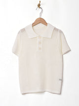 【3色展開】Meridian メッシュポロトップス