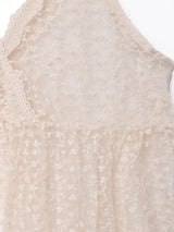 【2色展開】Meridian チュールレース キャミソールワンピース