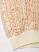 ラインデザイン 半袖セーター