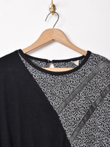 モノトーン ニットワンピース