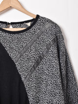 モノトーン ニットワンピース