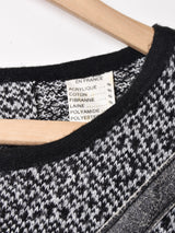 モノトーン ニットワンピース