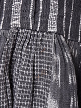 長袖 織柄  ワンピース