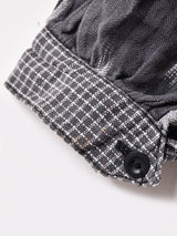 長袖 織柄  ワンピース