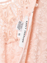 織柄 シルク 長袖ワンピース